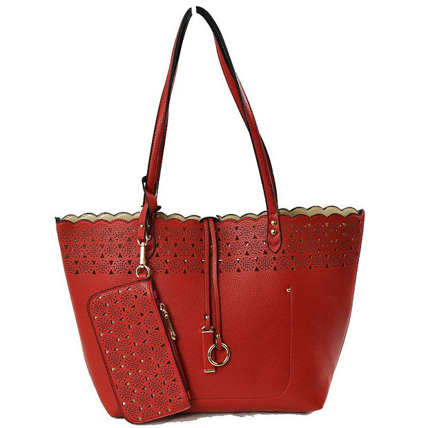 Mindy Reversible Cut Out Tote