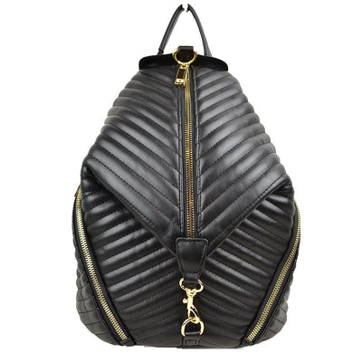 Nigra Backpack with Zipper Accents