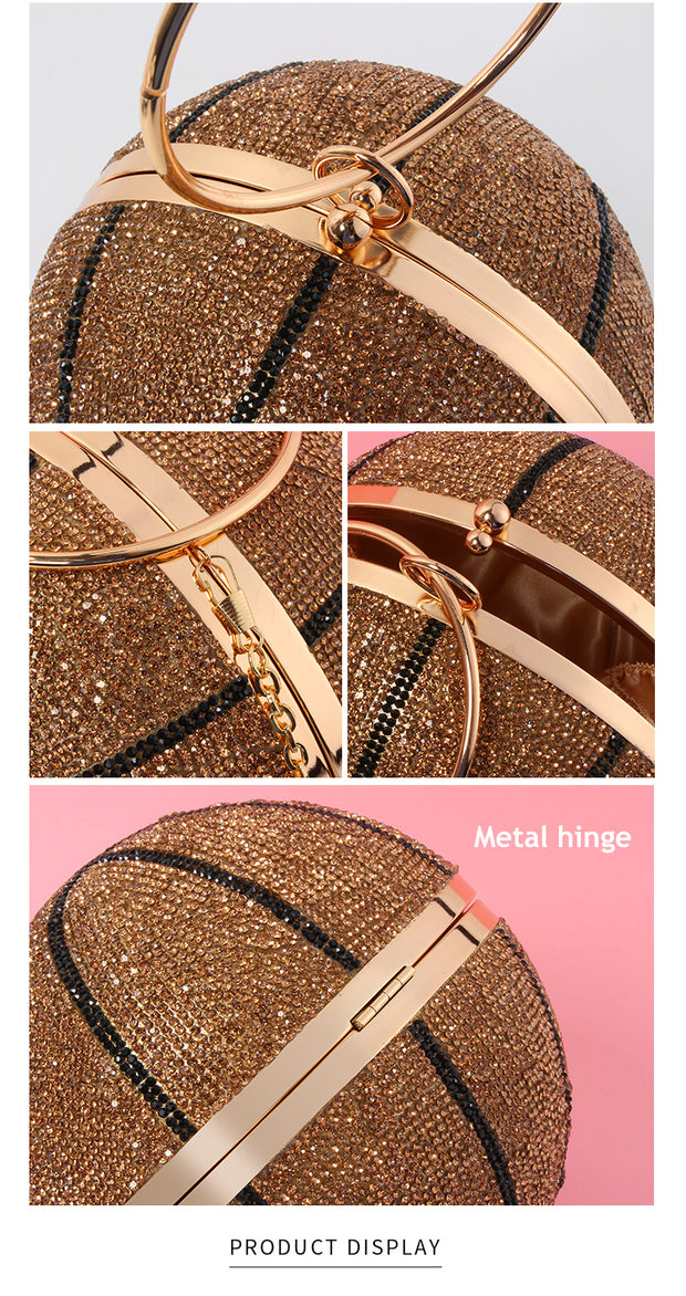 Rhinestone Basketball Handbag Must have for the Sports Lover