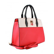 Trenton Structured Satchel with Decorative Lock