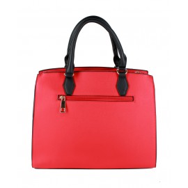 Trenton Structured Satchel with Decorative Lock