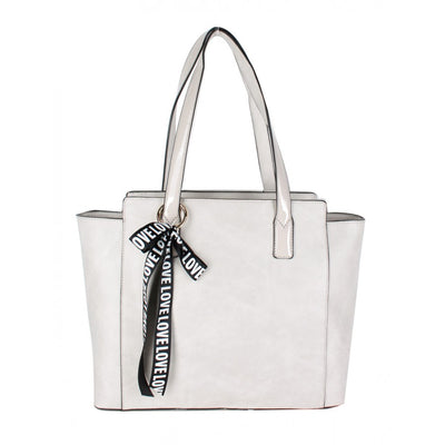 Tote with Love Message Ribbon