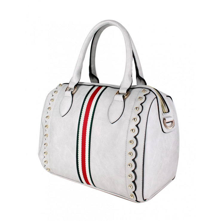 Virginia Satchel with Stripe