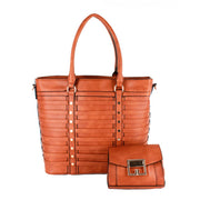 Janice Cut Out Tote with Matching Waist Bag