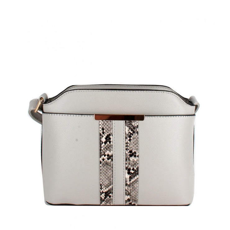 Whitney Snake Skin Stripe Crossbody