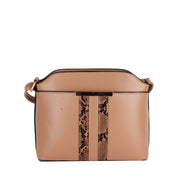 Whitney Snake Skin Stripe Crossbody