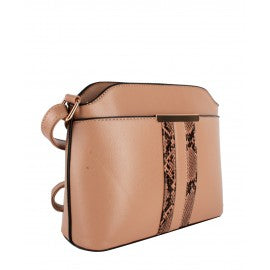 Whitney Snake Skin Stripe Crossbody