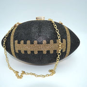 Crystal Football Clutch