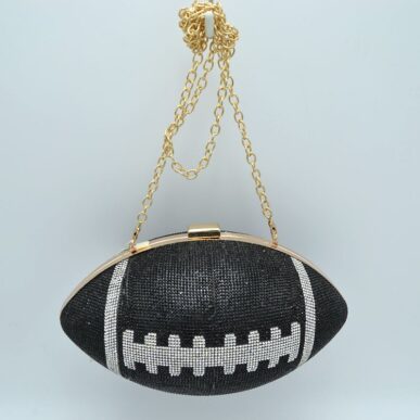 Crystal Football Clutch