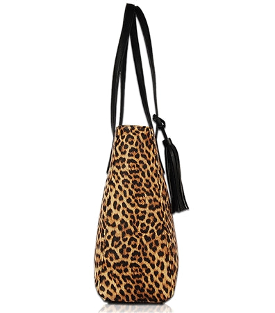 Levi Leopard Print Tote