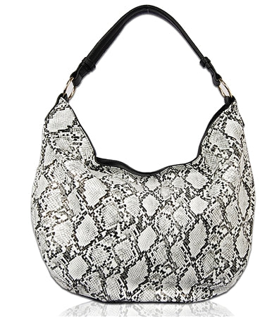 Snakeskin Hobo Handbag