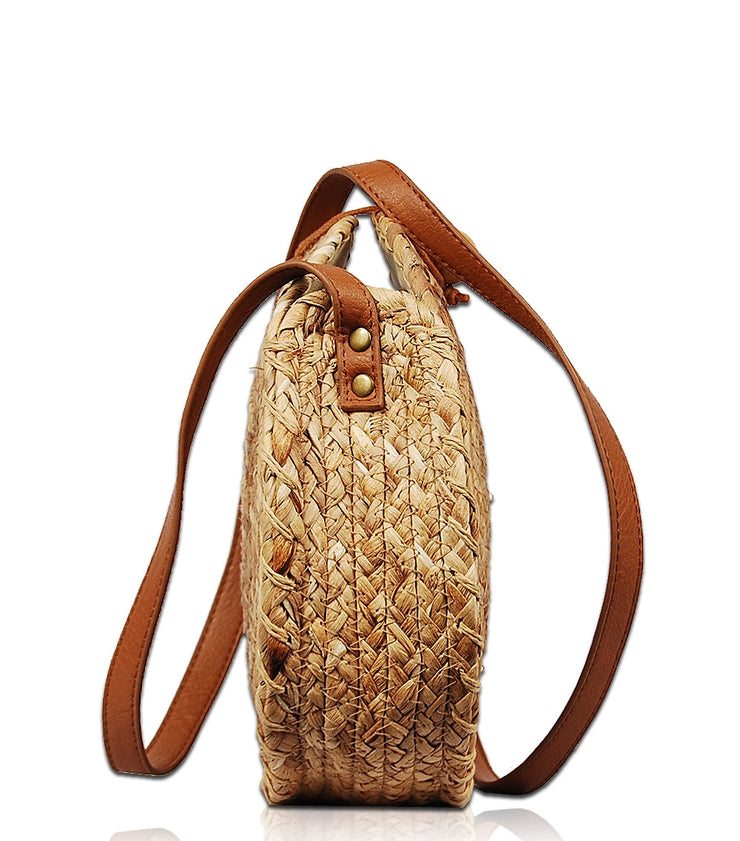 Straw canteen purse hot sale