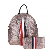 Glitter Backpack with wallet.  Glam Backpack