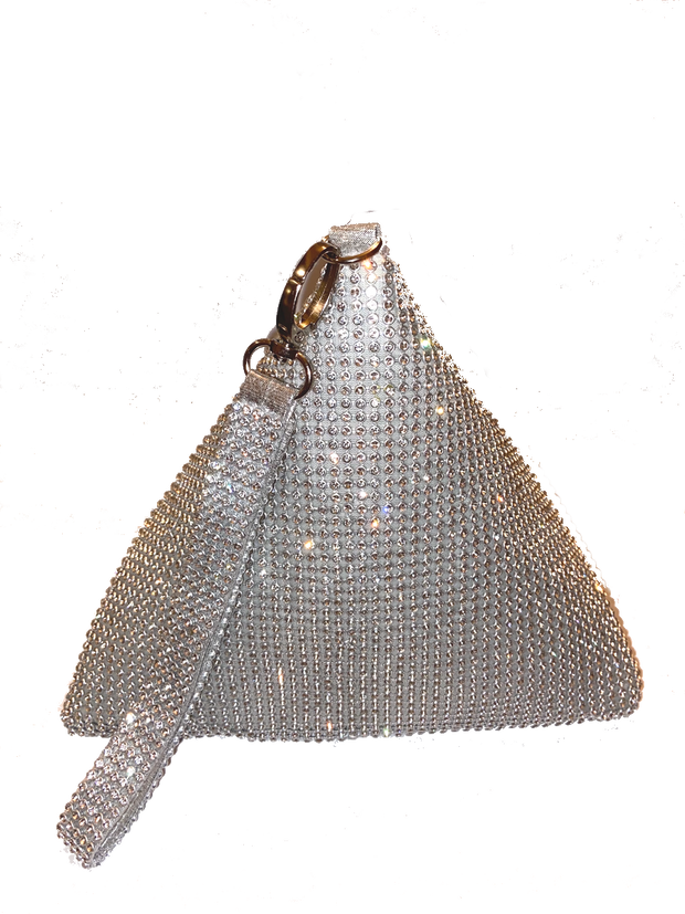 Jessie Pyramidal Rhinestone Evening Bag