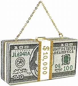 Crystal $10,000 Money Clutch Specialty Bag